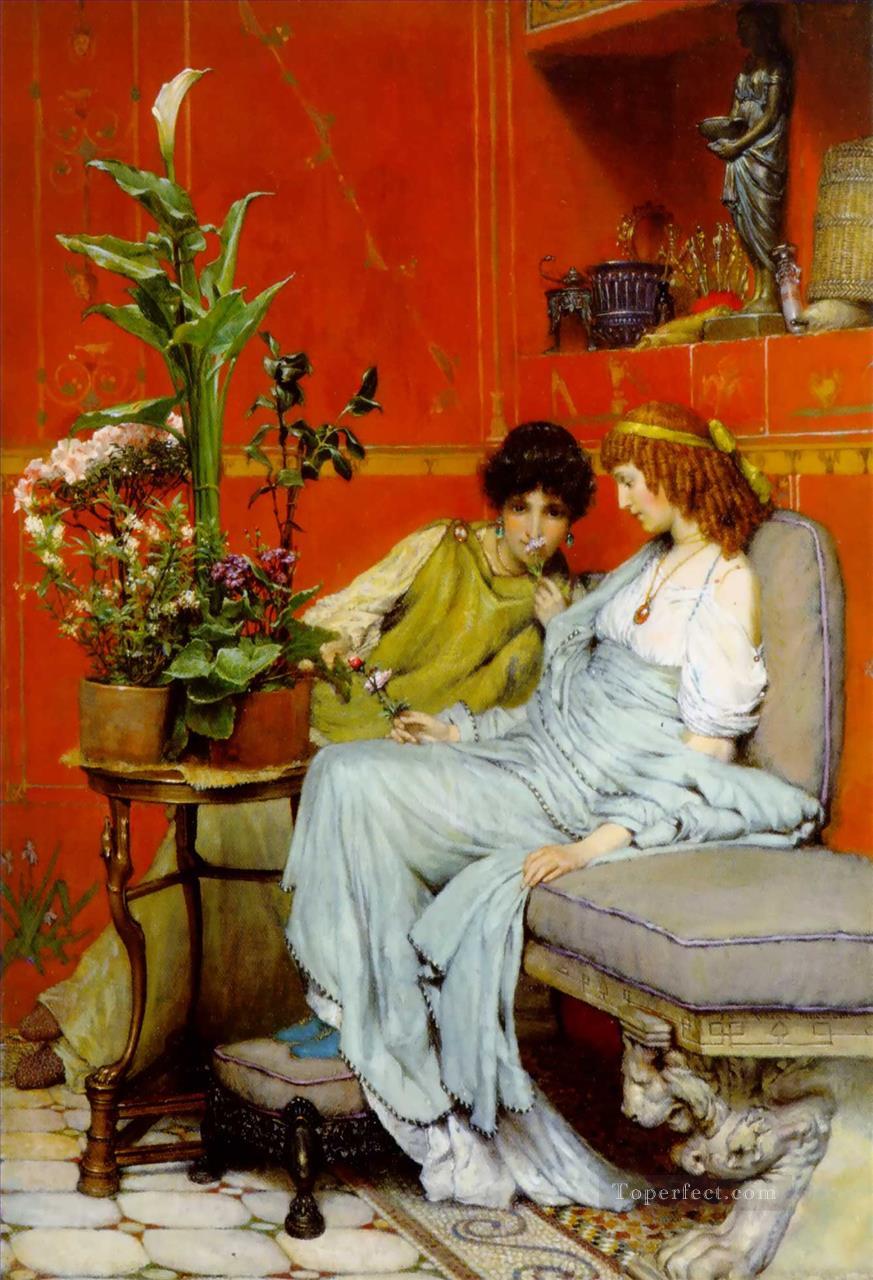 confidences Romantic Sir Lawrence Alma Tadema Oil Paintings